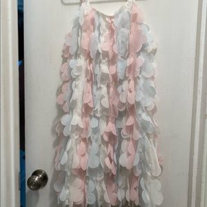 BISCOTTI Pastel Petal Special Occasion dress Girls Size 12 Spaghetti Straps